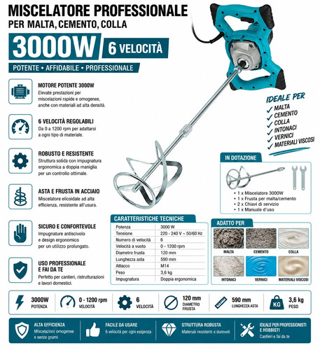 Miscelatore professionale per - professionale,